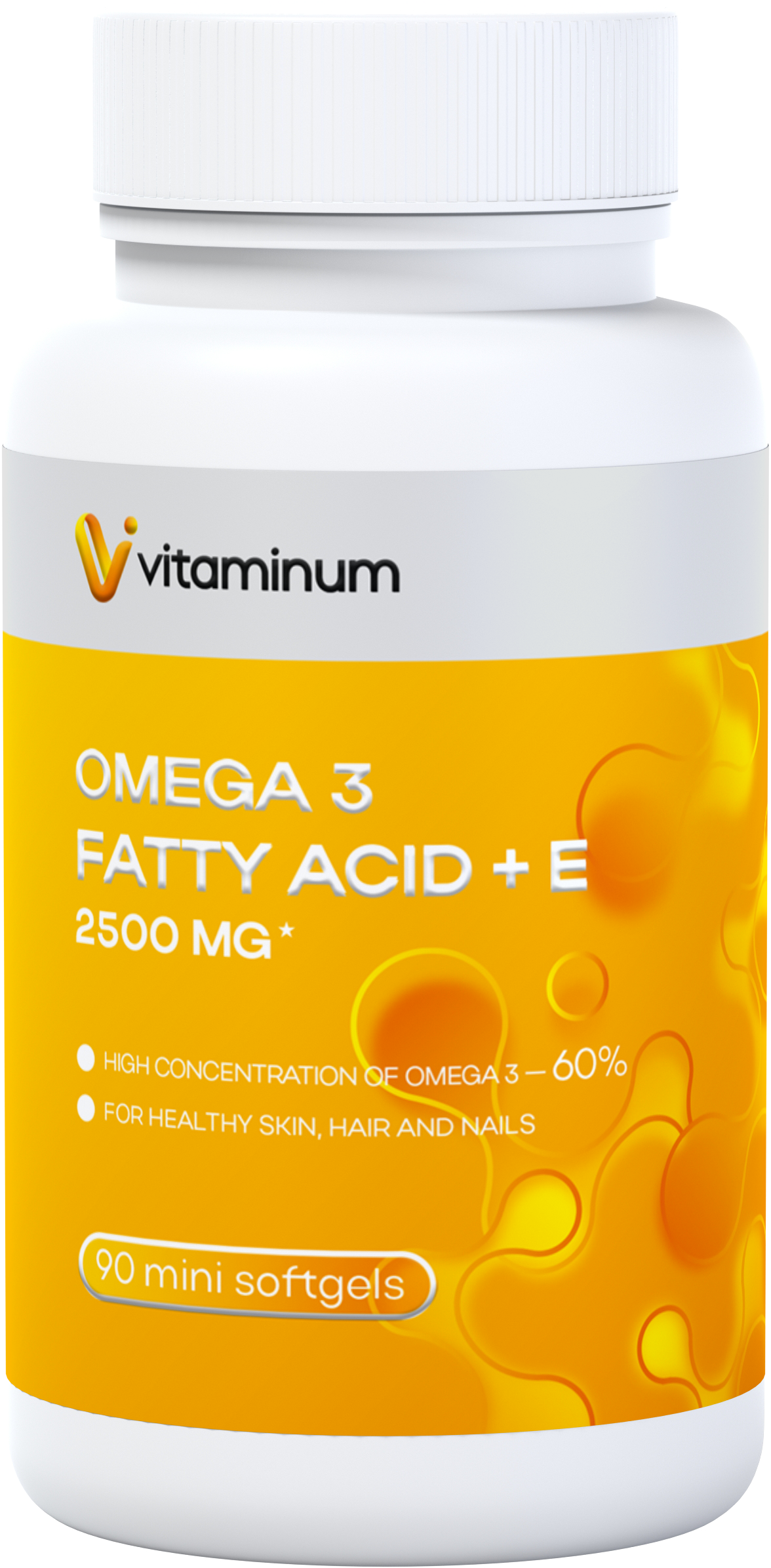  Vitaminum ОМЕГА 3 60% + витамин Е (2500 MG*) 90 капсул 700 мг   в Урае